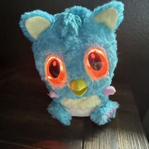 Hatchimals Hatchibabies Blue Pink Baby Owl Bird Interactive Plush Toy Works 6 In
